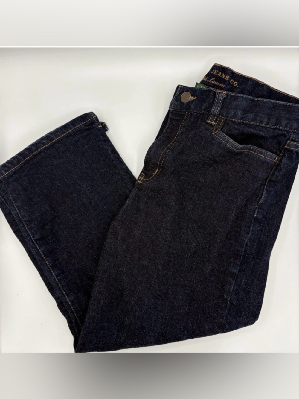 Lauren Jeans Co Ralph Lauren Women's Classic Midcalf Dark Wash Sz 4